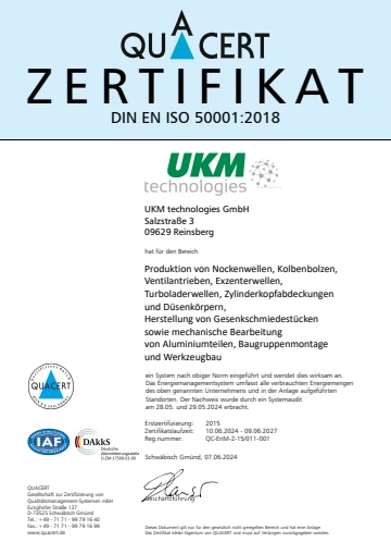 Zertifizierungen iso 50001 de